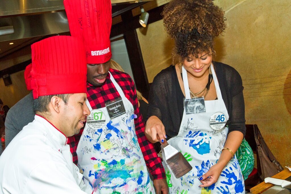 Davis and his wife at the Cook-off event